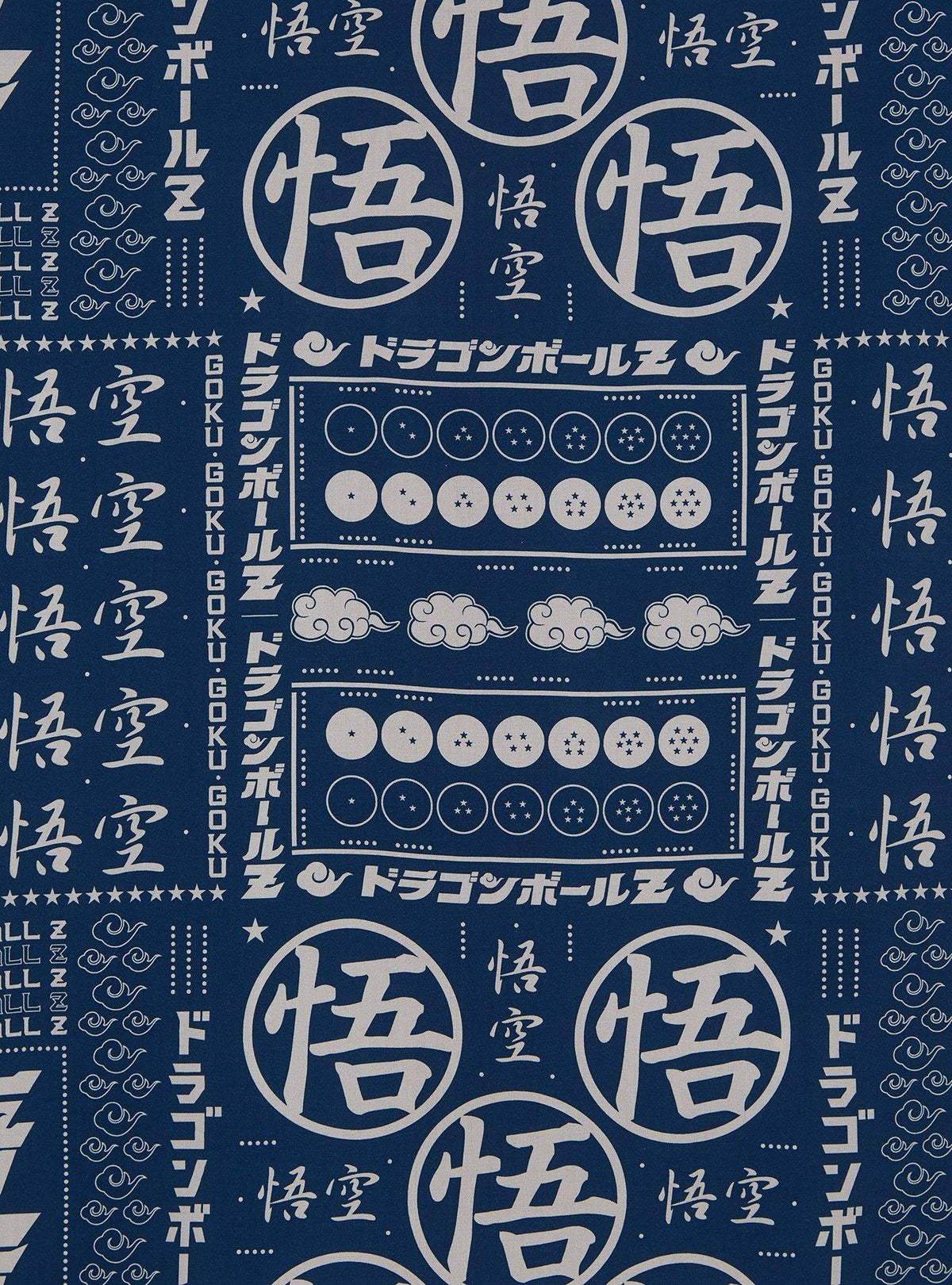 Camisa Dragon Ball Z con estampado de símbolos