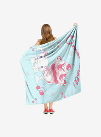Manta de tacto sedoso Cinnamoroll con cerezas