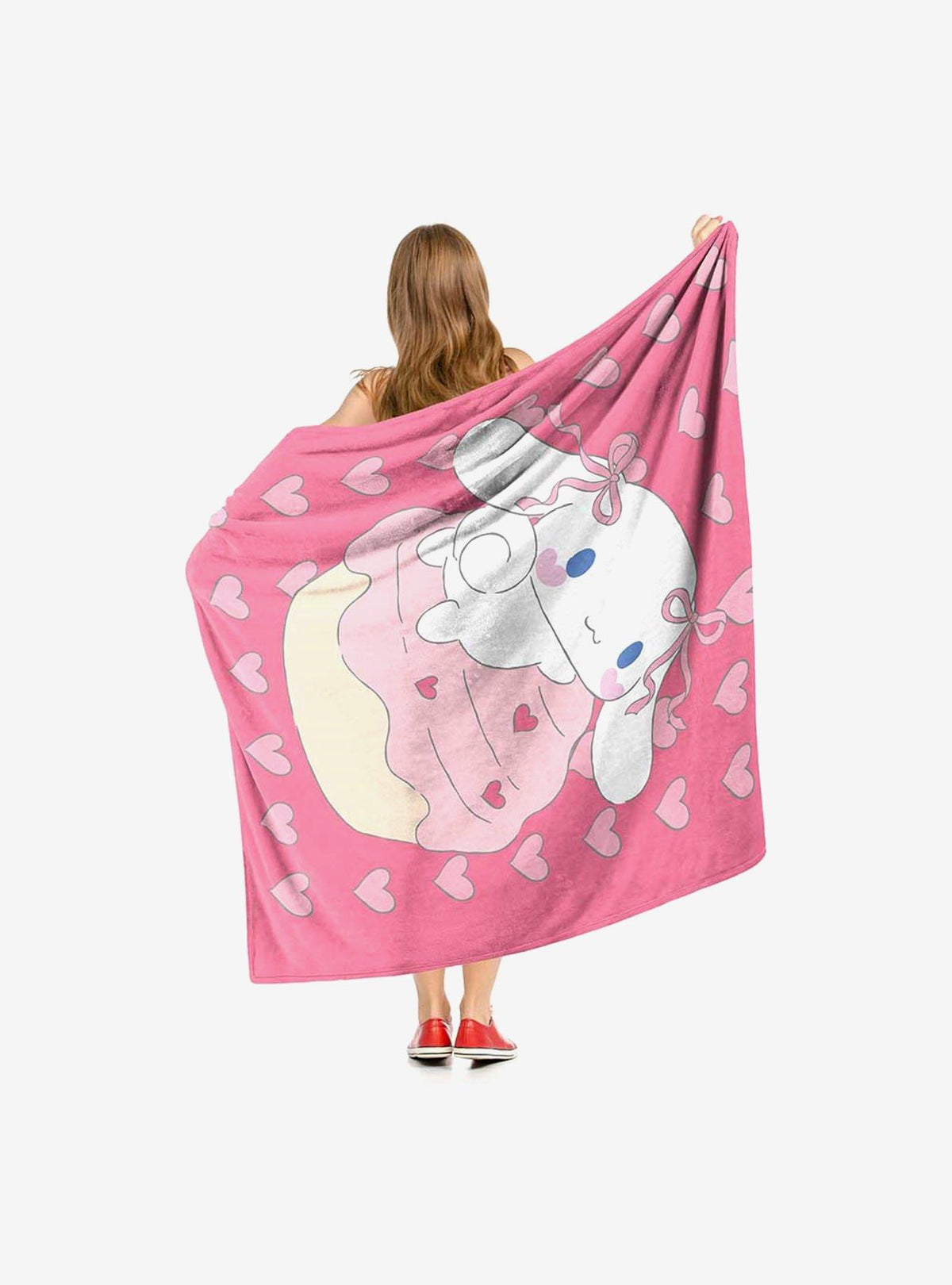Manta de tacto sedoso Cinnamoroll Cupcake Climb