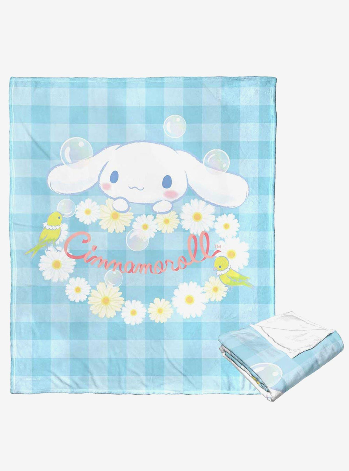 Manta Cinnamoroll Daisy Blues de tacto sedoso