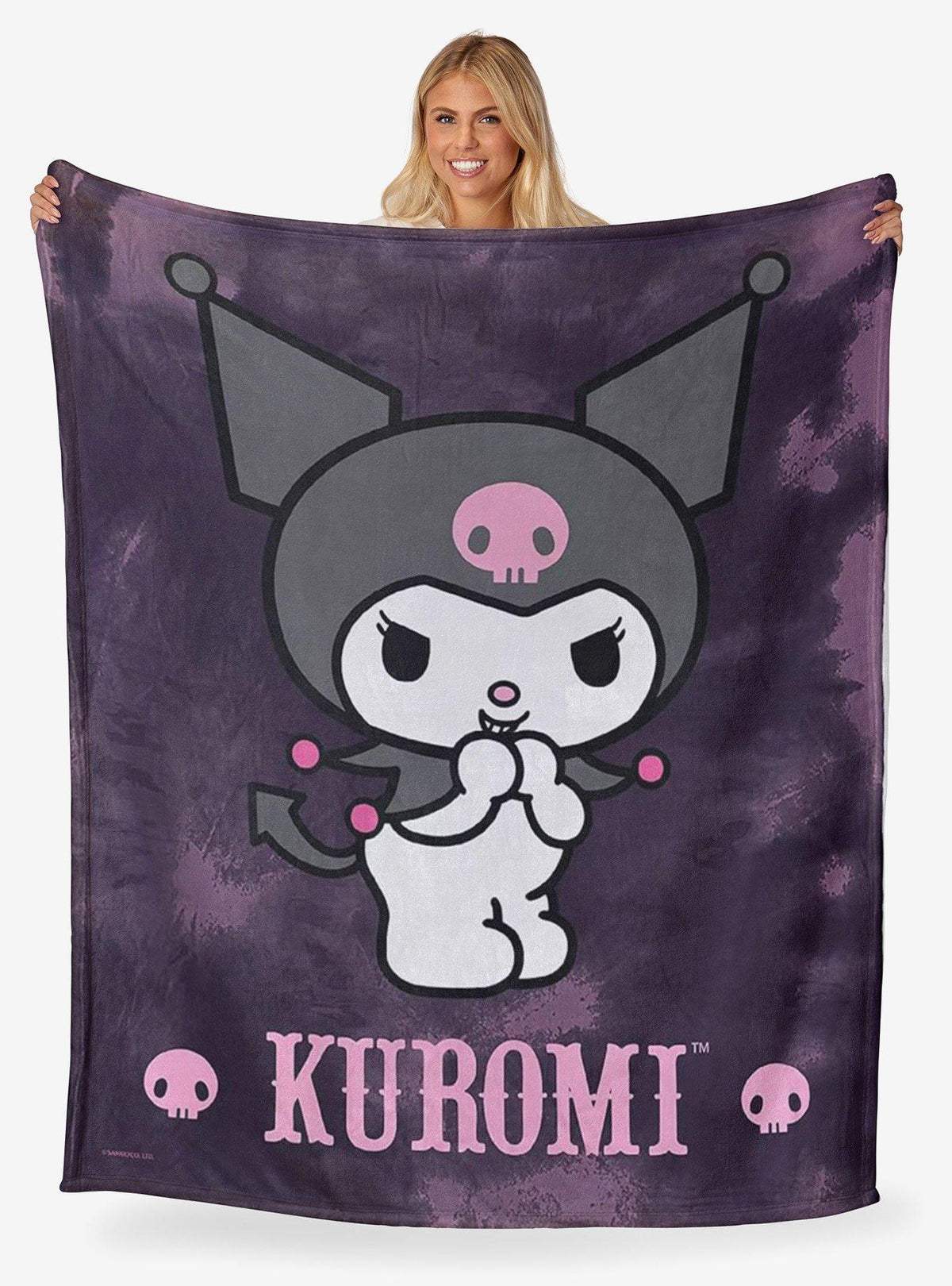 Manta de tacto sedoso Kuromi Bad Kuromi