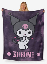 Manta de tacto sedoso Kuromi Bad Kuromi