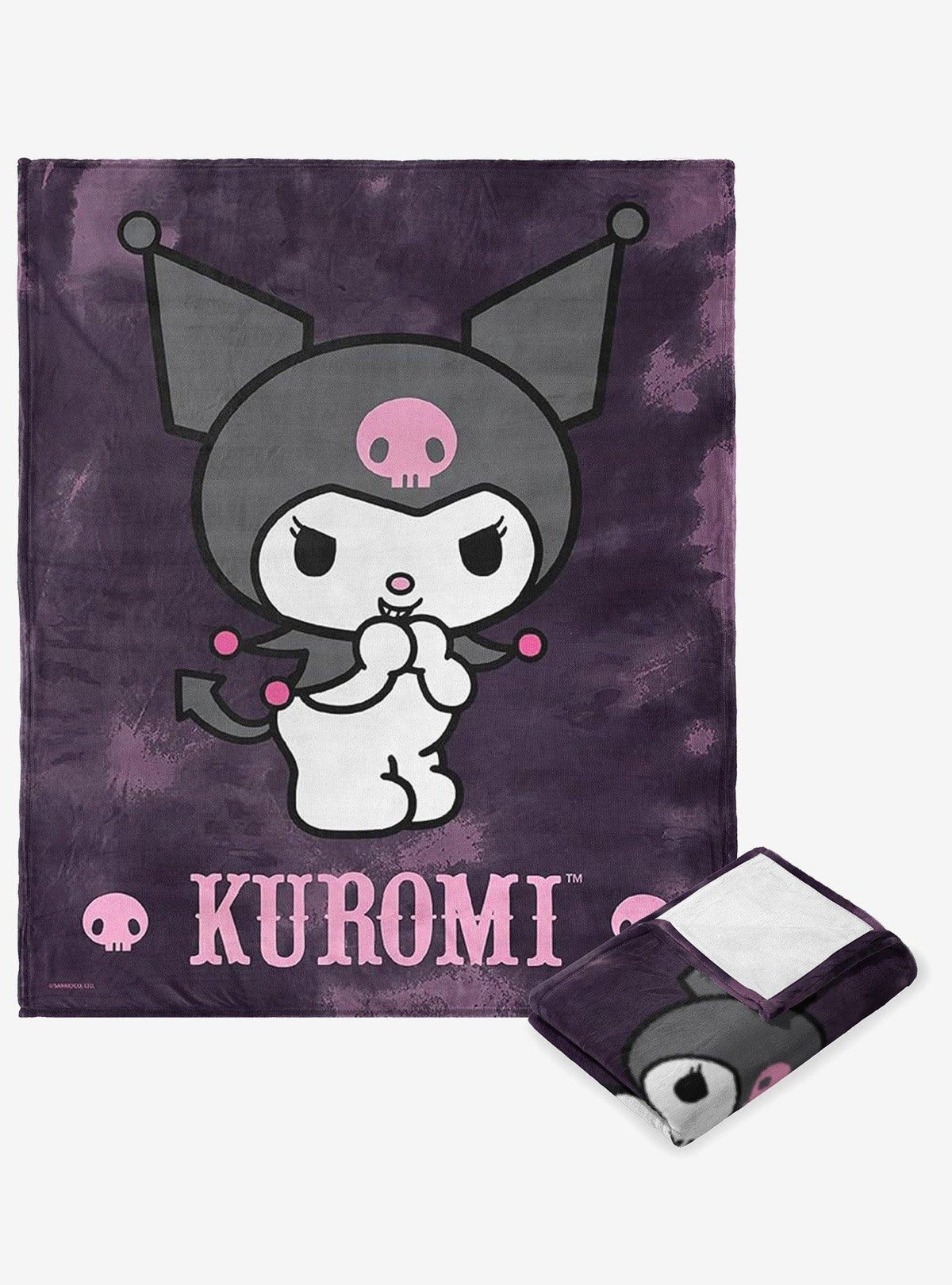 Manta de tacto sedoso Kuromi Bad Kuromi
