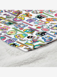 Manta Sherpa de tacto sedoso Hello Kitty y amigos