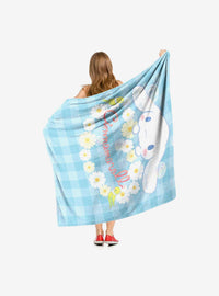 Manta Cinnamoroll Daisy Blues de tacto sedoso
