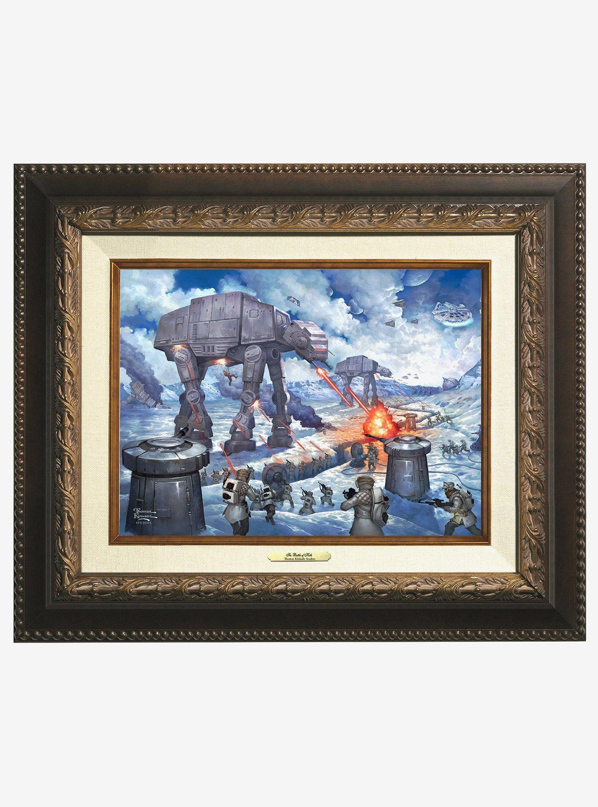 Star Wars: La batalla de Hoth en lienzo