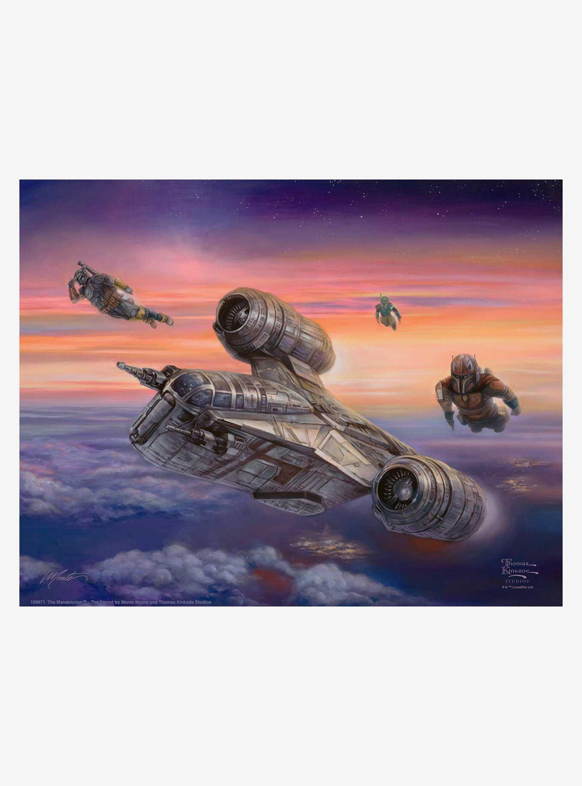 Lámina Star Wars: The Mandalorian – La escolta