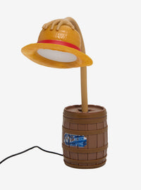 Lámpara articulada de One Piece con sombrero de Luffy