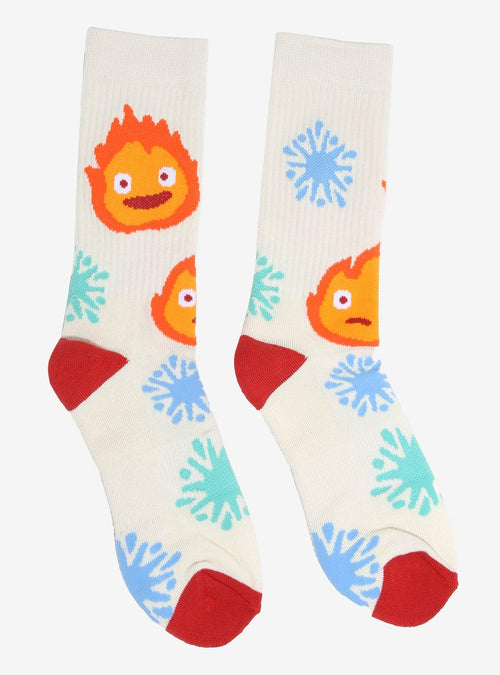 Calcetines Howl's Moving Castle con estampado de Calcifer