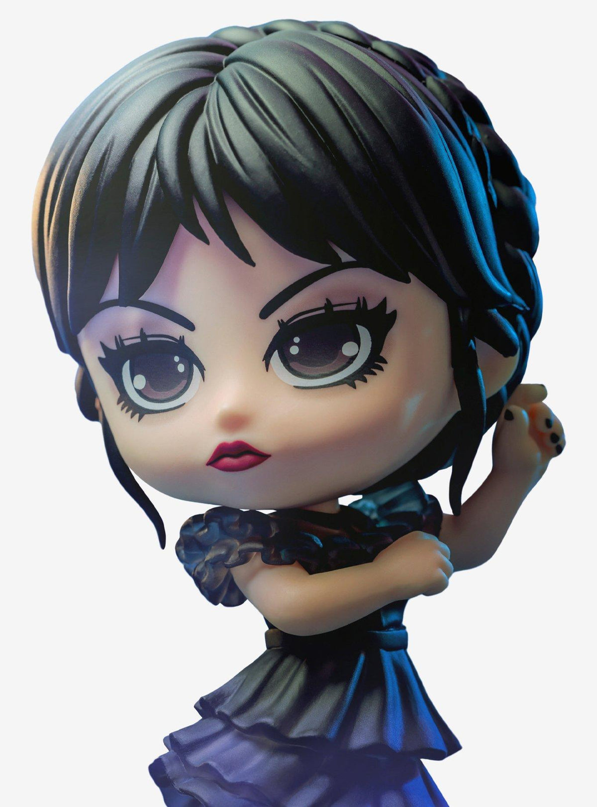 Figura Cosbaby de Wednesday en pose de baile