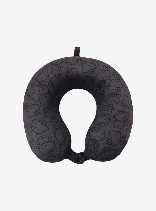 Cojín de viaje para cuello Hello Kitty negro