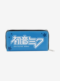Billetera Hatsune Miku Star con cierre envolvente