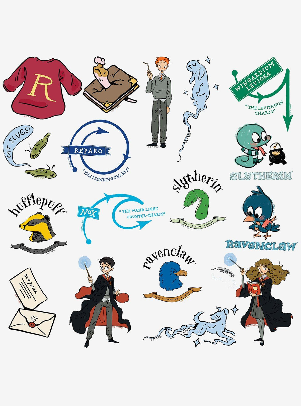 Set de stickers Harry Potter Trio