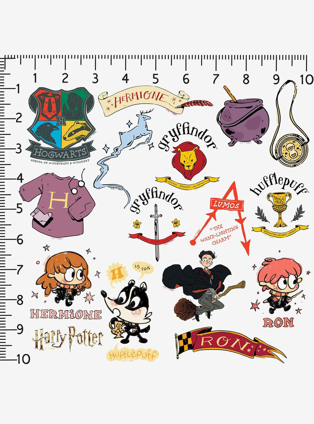 Set de stickers Harry Potter Trio