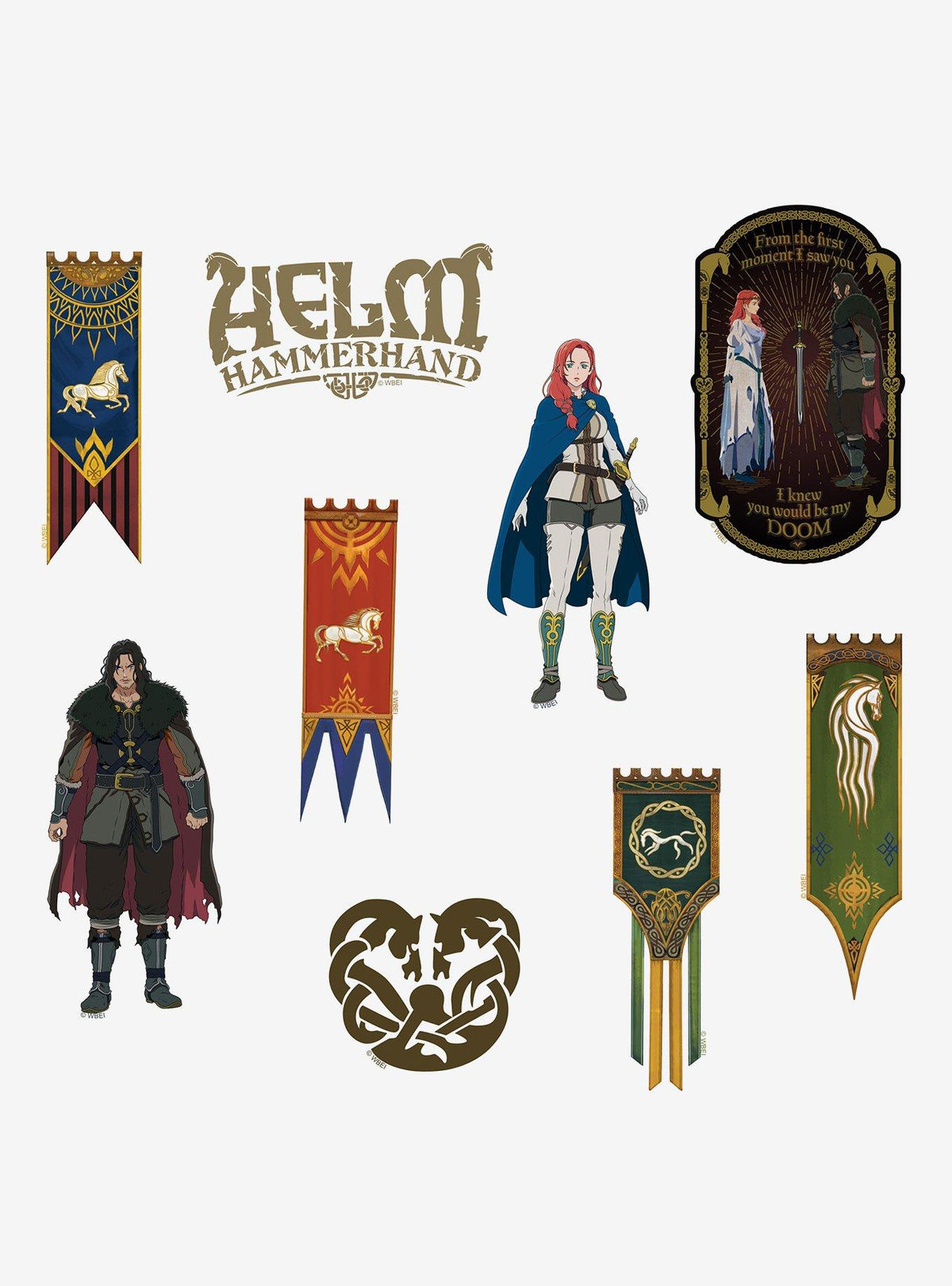 Pack de stickers El Señor de los Anillos: La guerra de los Rohirrim