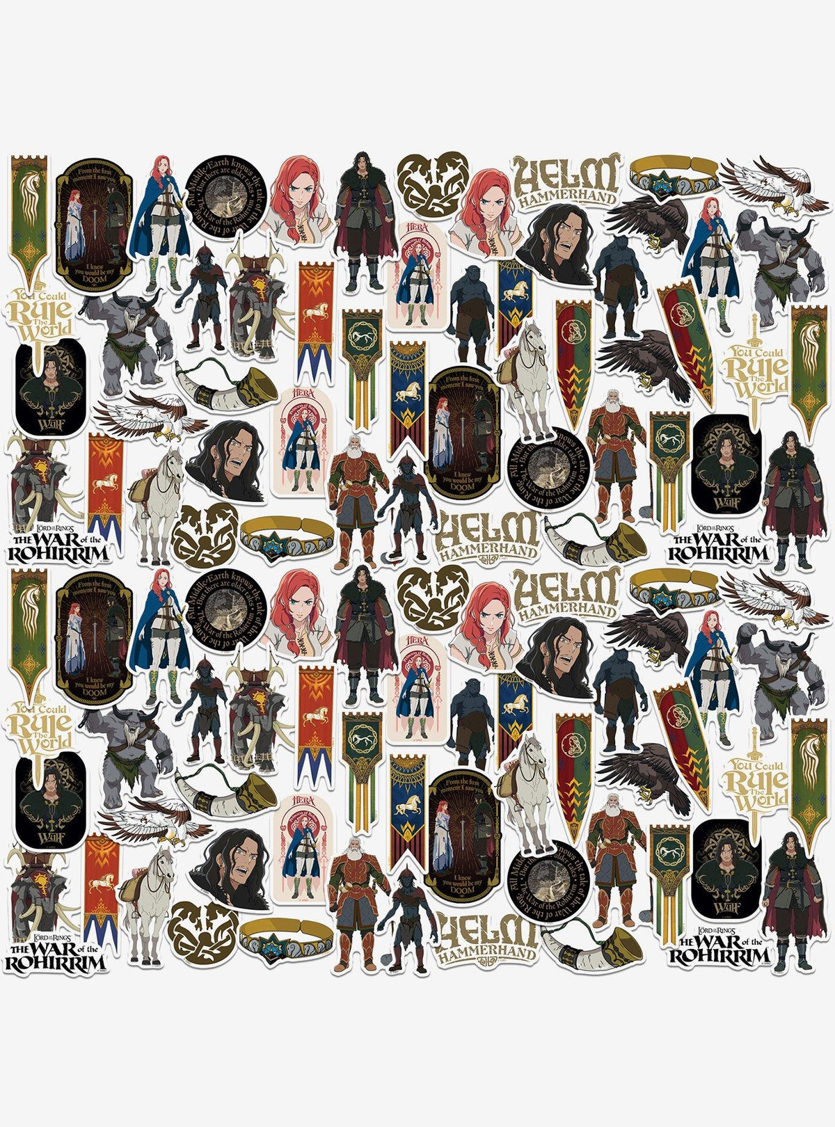 Pack de stickers El Señor de los Anillos: La guerra de los Rohirrim