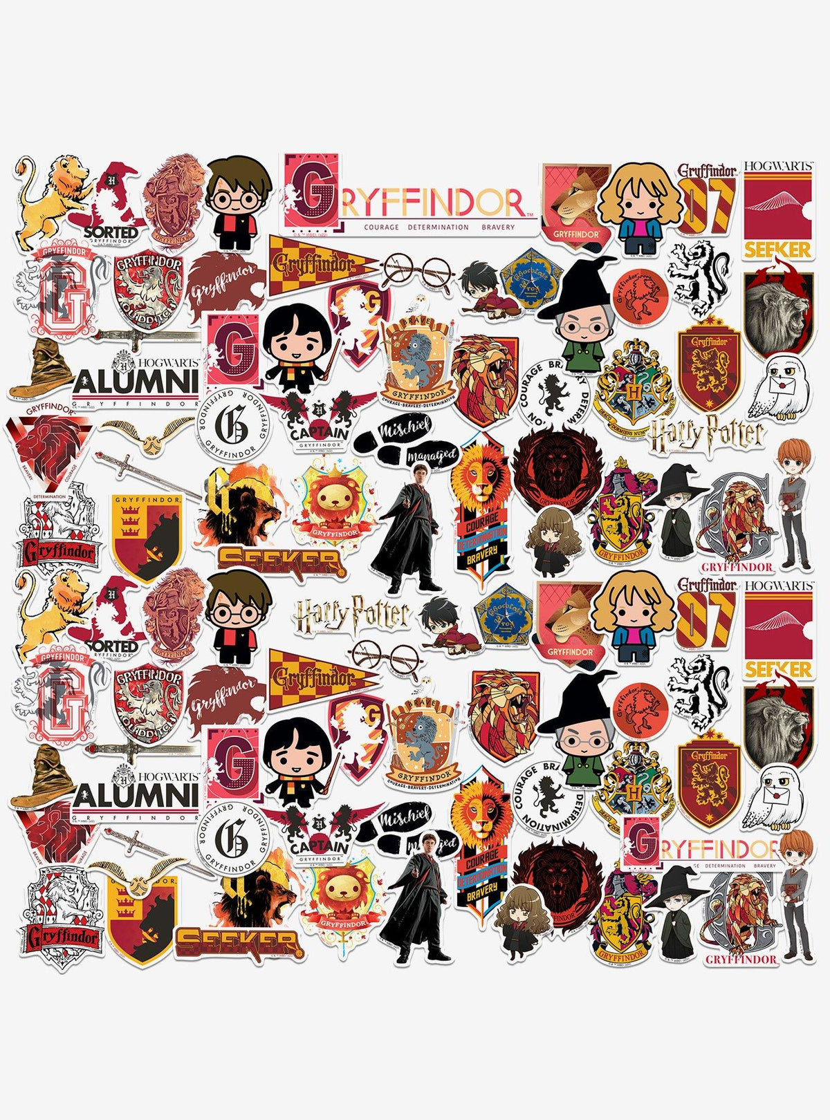 Pack de stickers Harry Potter Gryffindor
