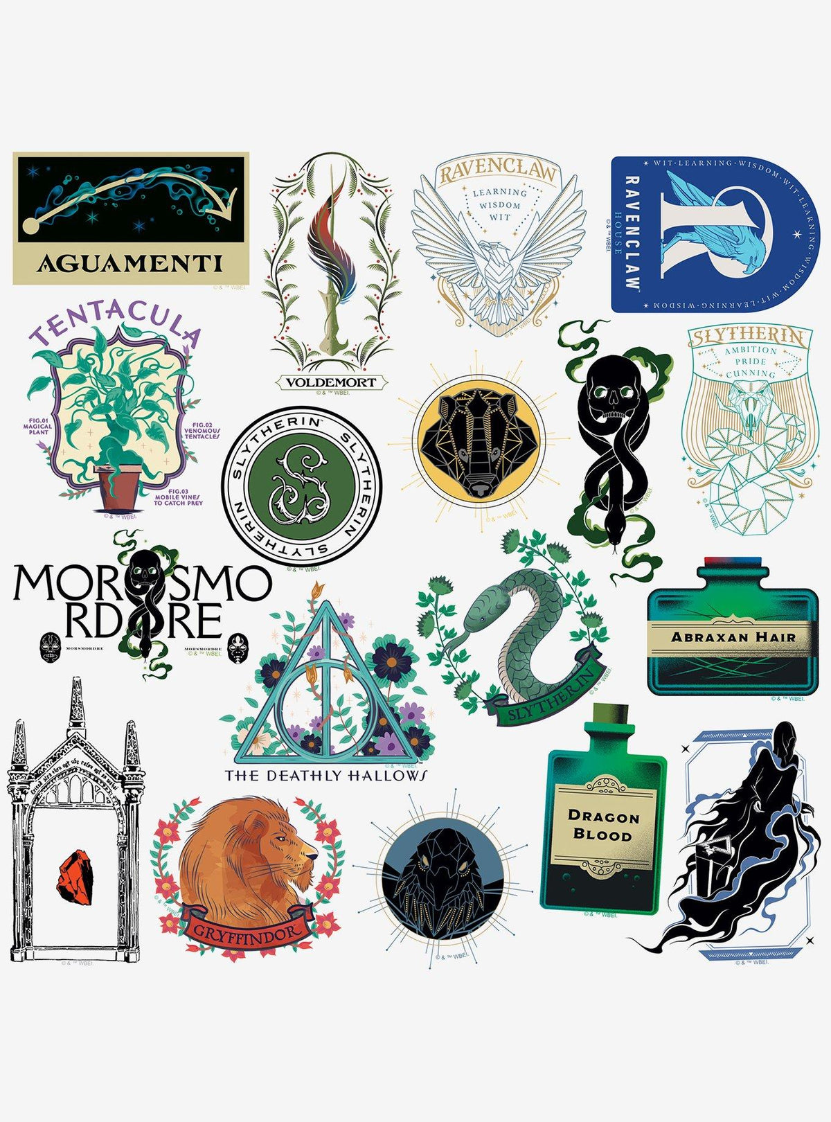Set de 100 stickers Harry Potter