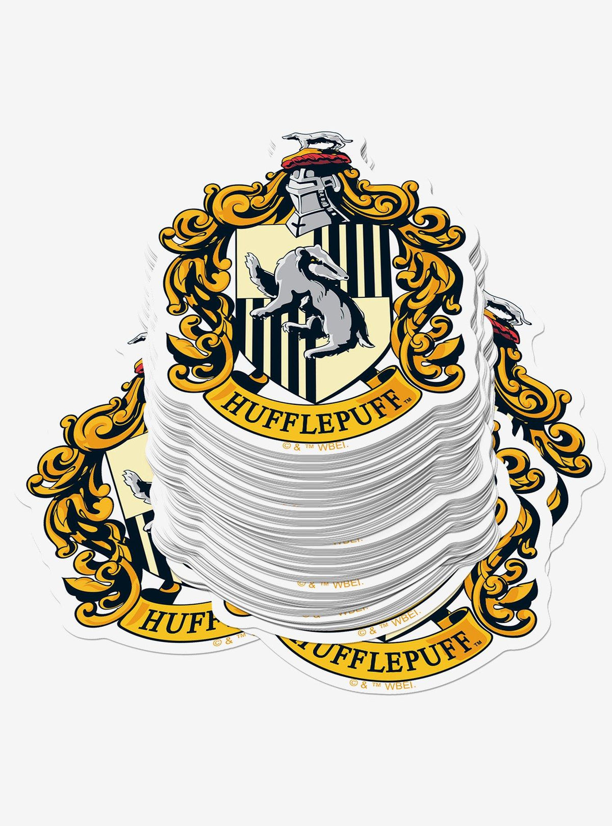 Pack de stickers del escudo de Hufflepuff