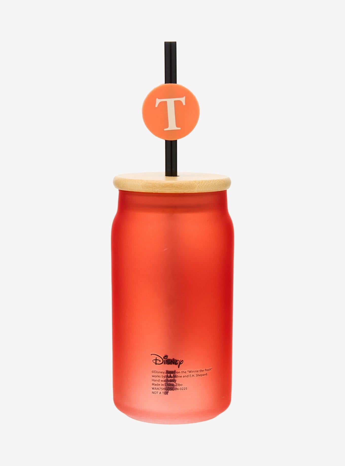 Vaso de vidrio con bombilla Tigger de Winnie the Pooh