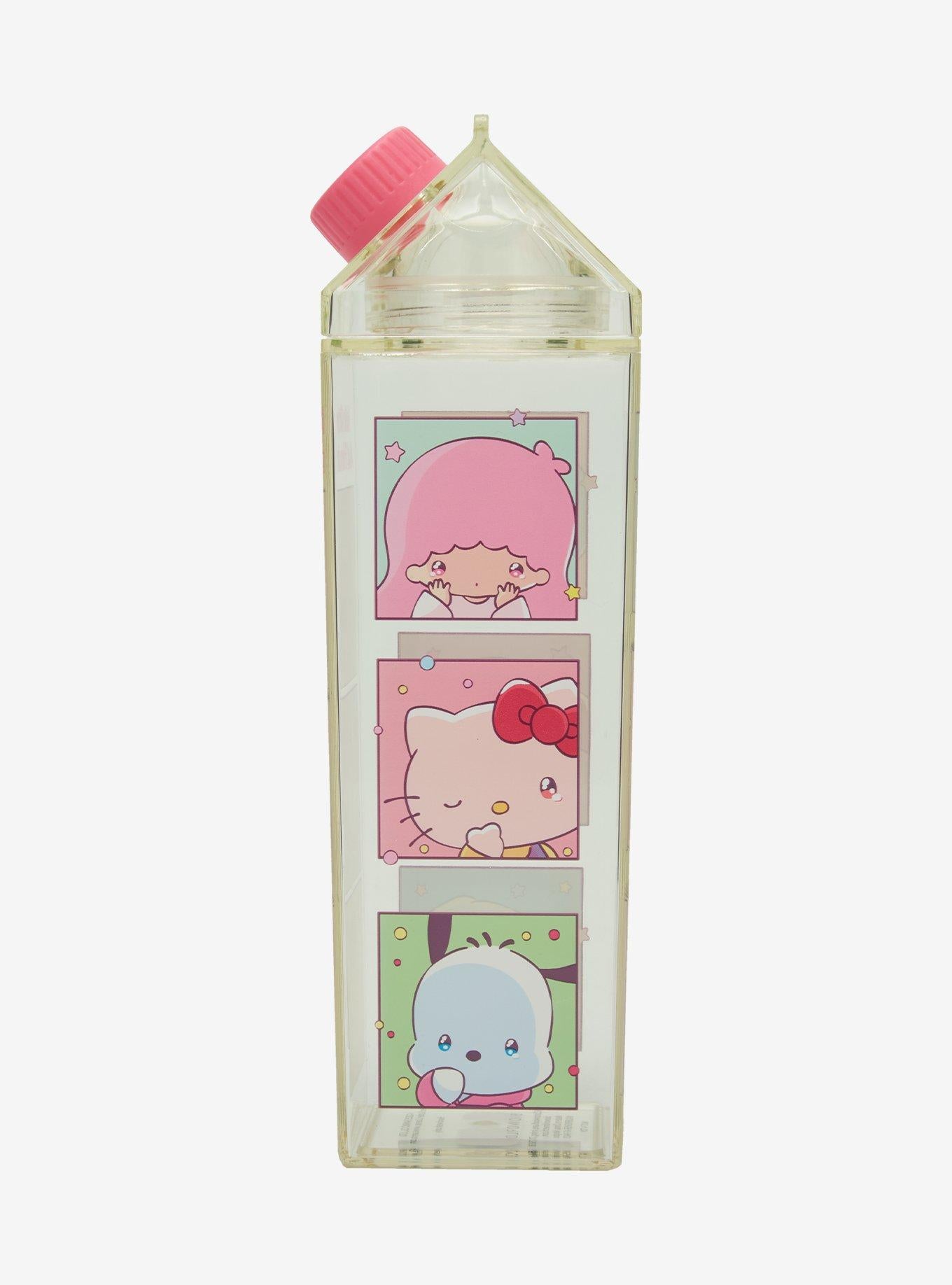 Botella de agua tipo caja de leche Hello Kitty