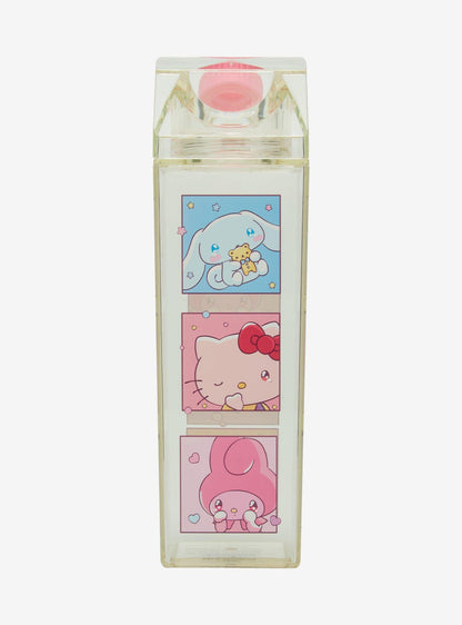 Botella de agua tipo caja de leche Hello Kitty
