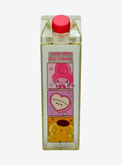Botella de agua tipo caja de leche Hello Kitty