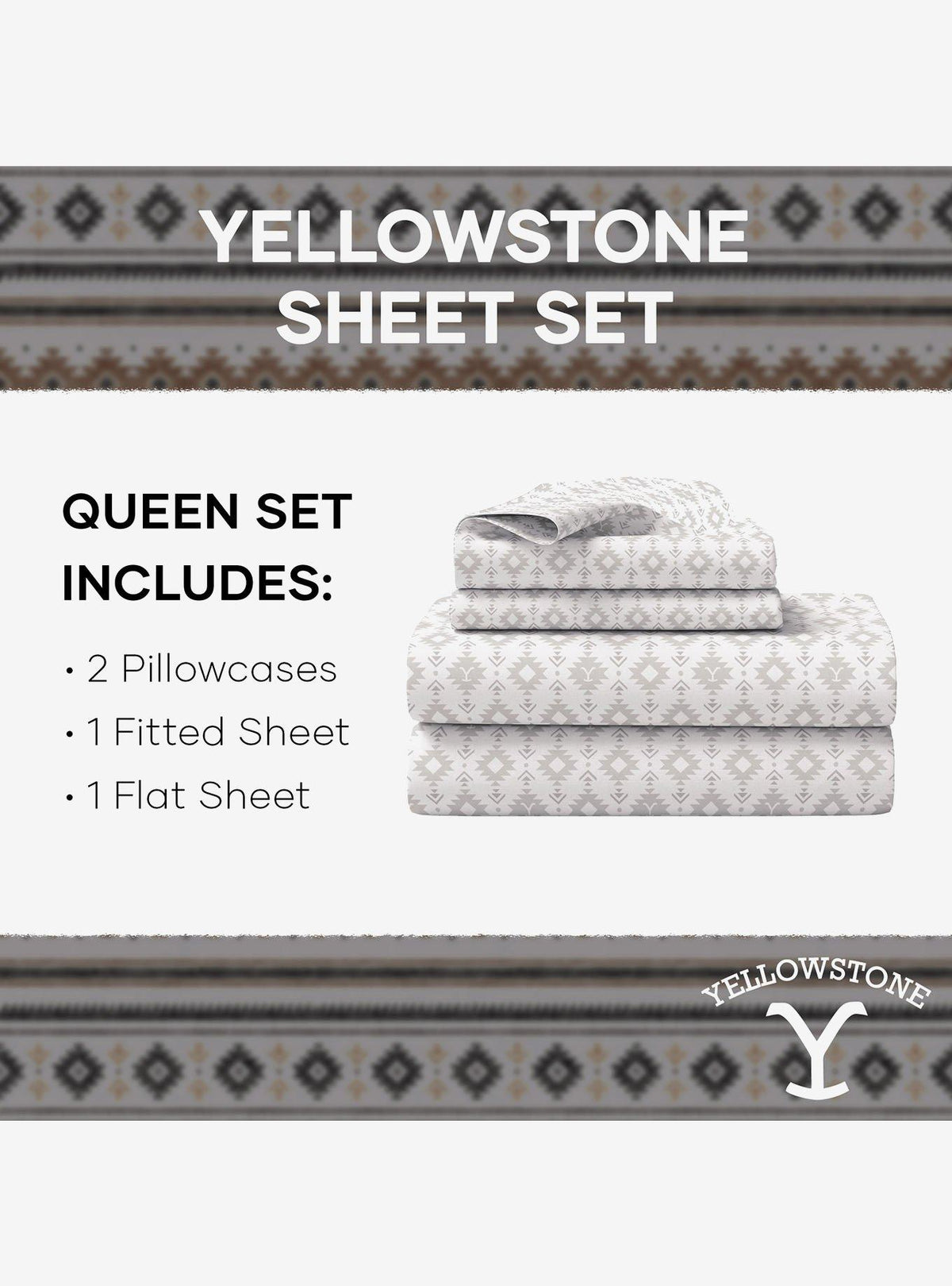 Juego de sábanas Yellowstone Langford Queen