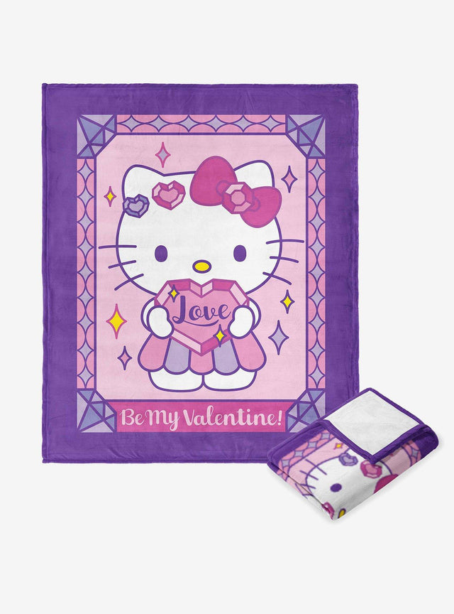 Manta de tacto sedoso Hello Kitty San Valentín