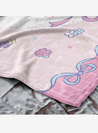 Manta floral My Melody y Kuromi