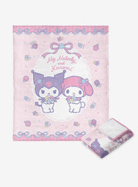 Manta floral My Melody y Kuromi