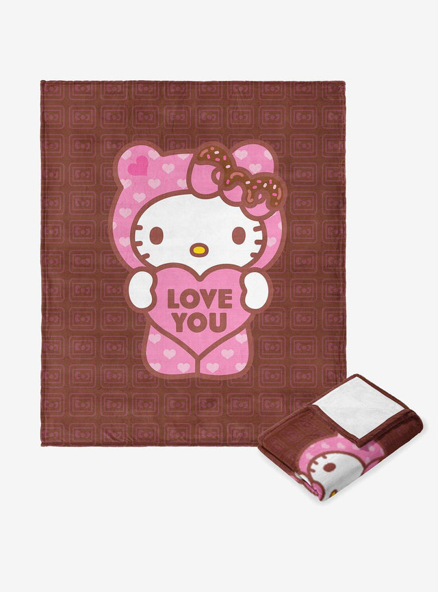 Manta de tacto sedoso Chocokitty - Hello Kitty