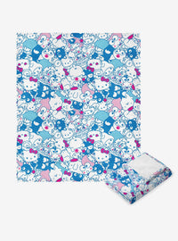 Manta de tacto sedoso Hello Kitty & Friends