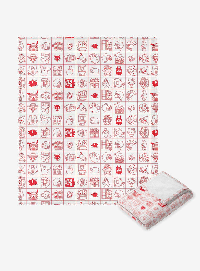 Manta de tacto sedoso Hello Kitty & Friends