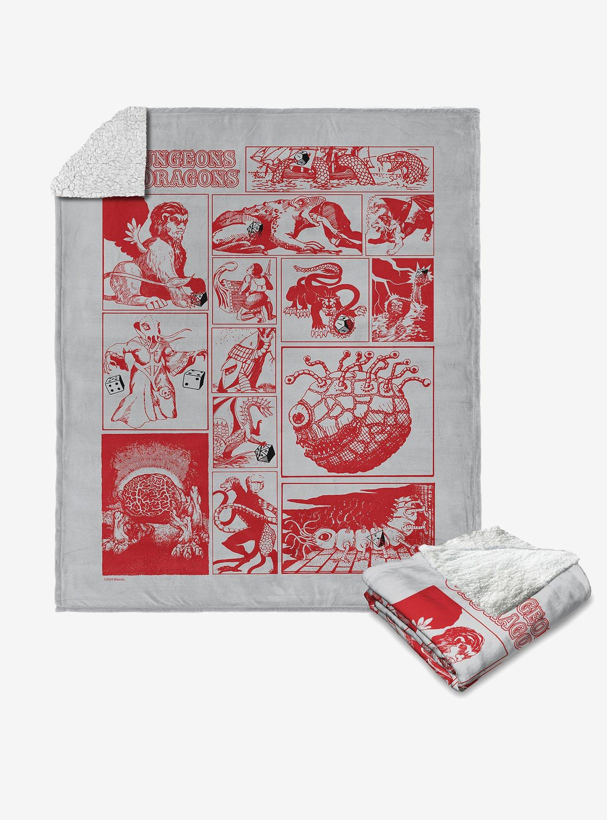 Manta Sherpa Dungeons & Dragons de tacto sedoso