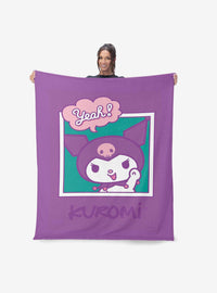 Manta de tacto sedoso Kuromi Yeah de Sanrio