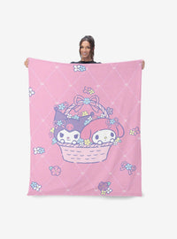 Manta de tacto sedoso My Melody y Kuromi
