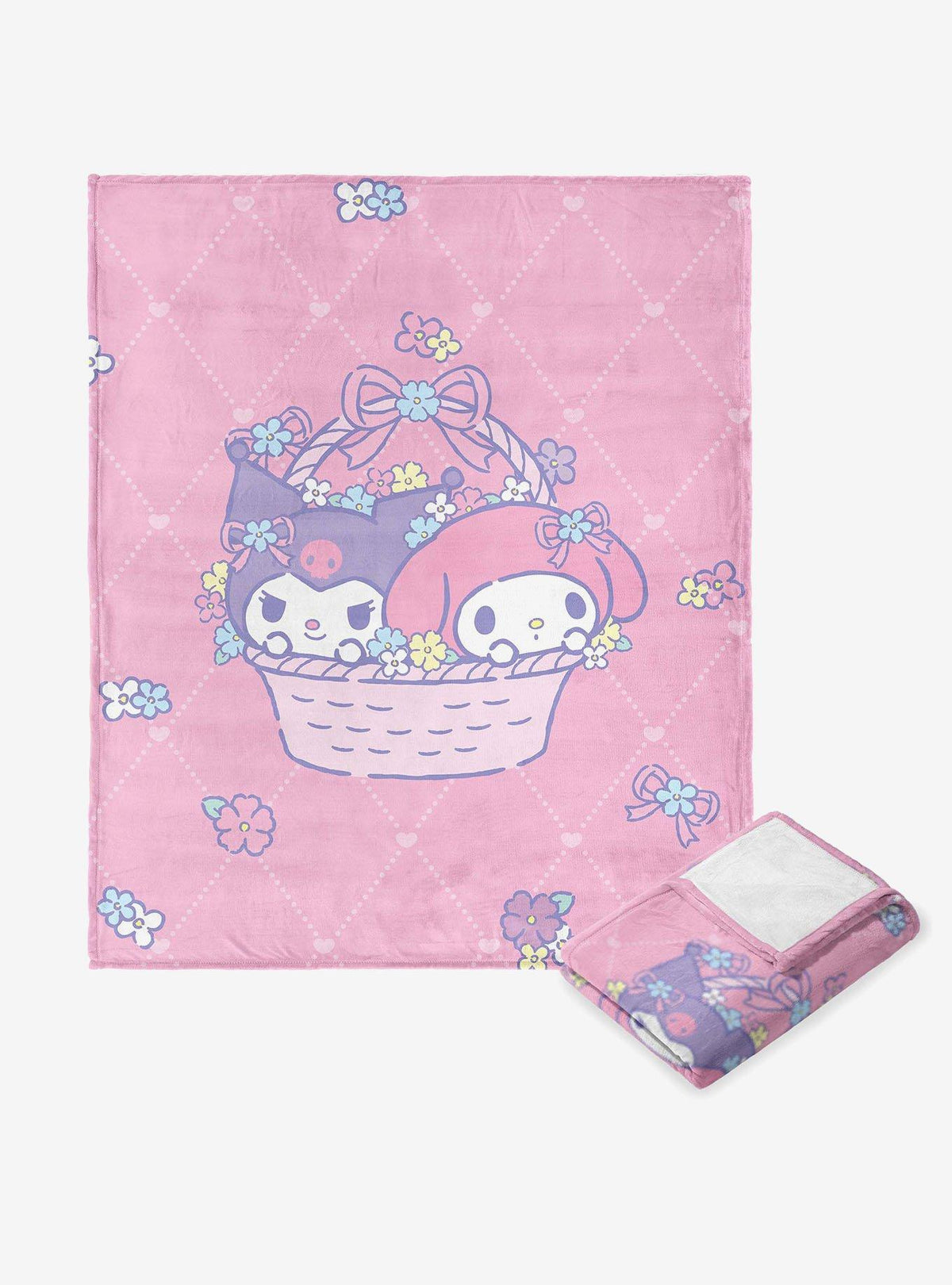 Manta de tacto sedoso My Melody y Kuromi