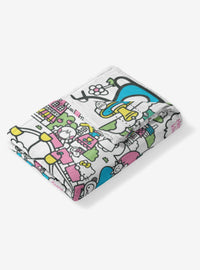 Manta de tacto sedoso Hello Kitty en la ciudad