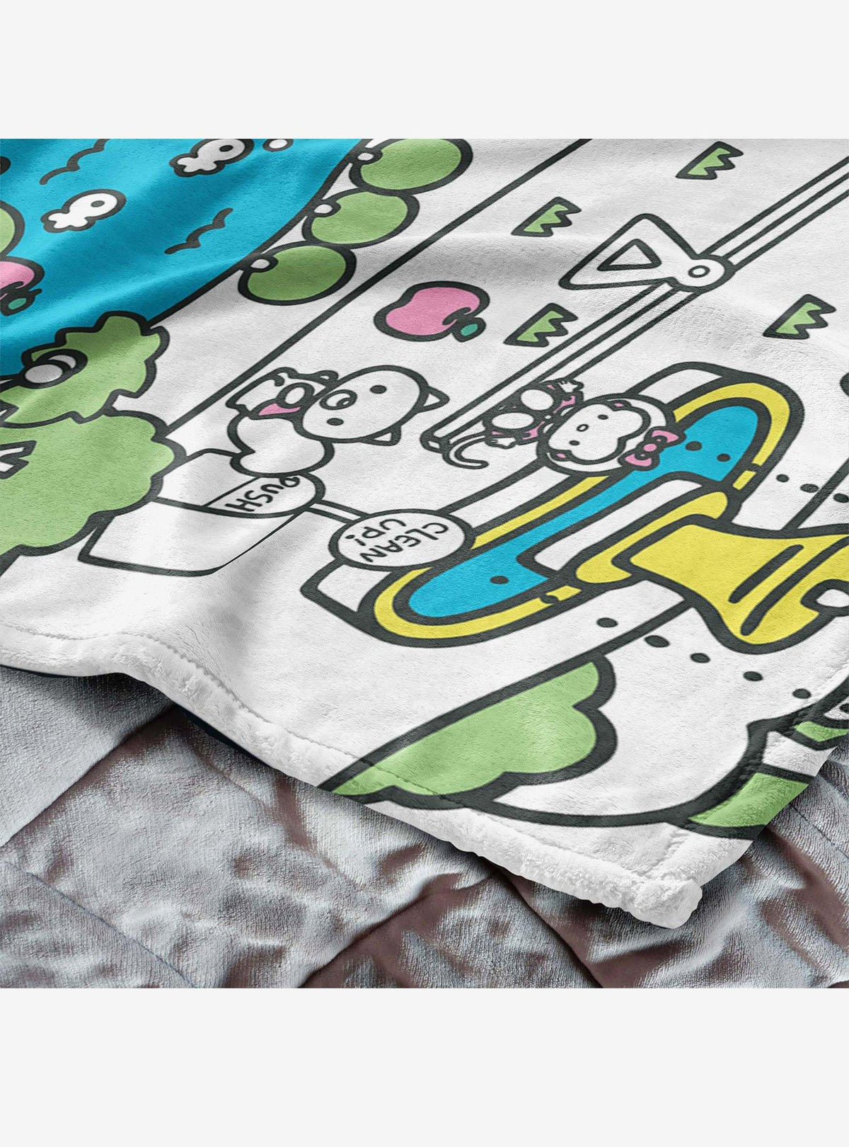Manta de tacto sedoso Hello Kitty en la ciudad