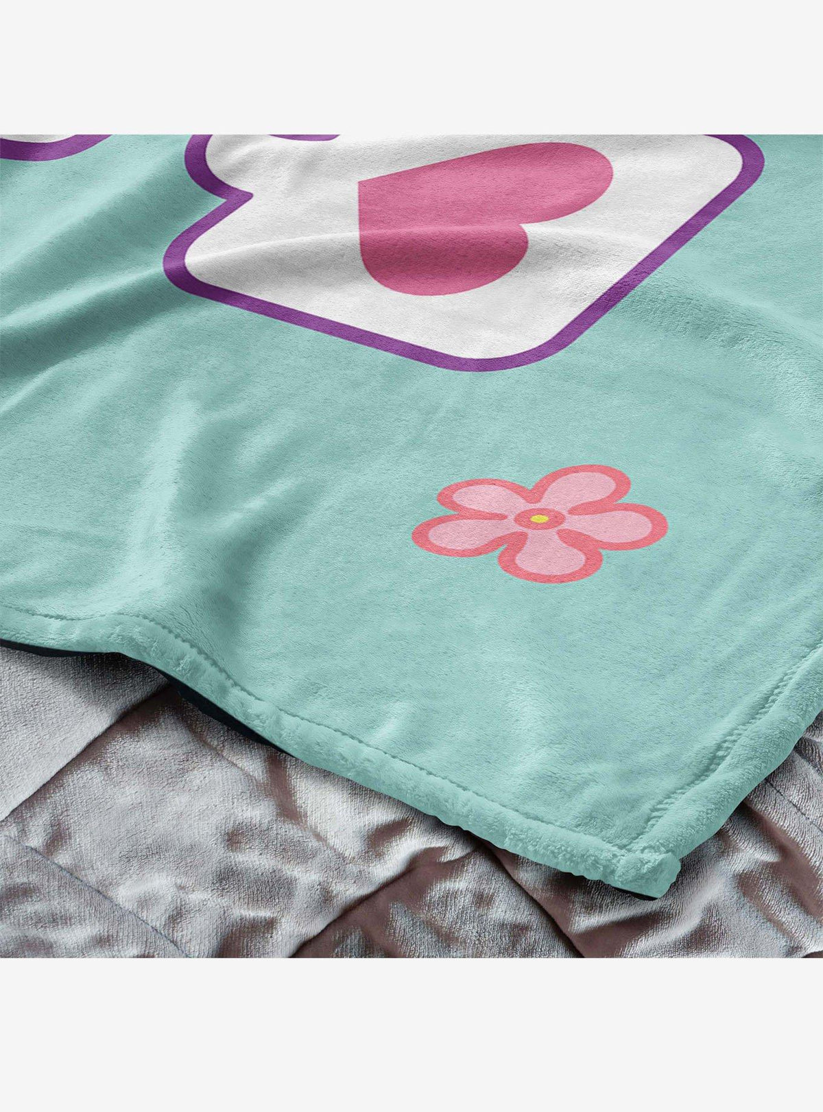 Manta de tacto sedoso Hello Kitty Flores en caída