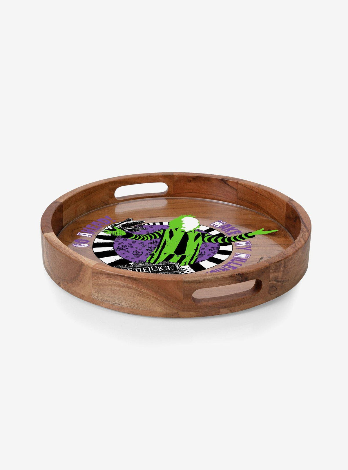 Bandeja Beetlejuice con inserto de vidrio