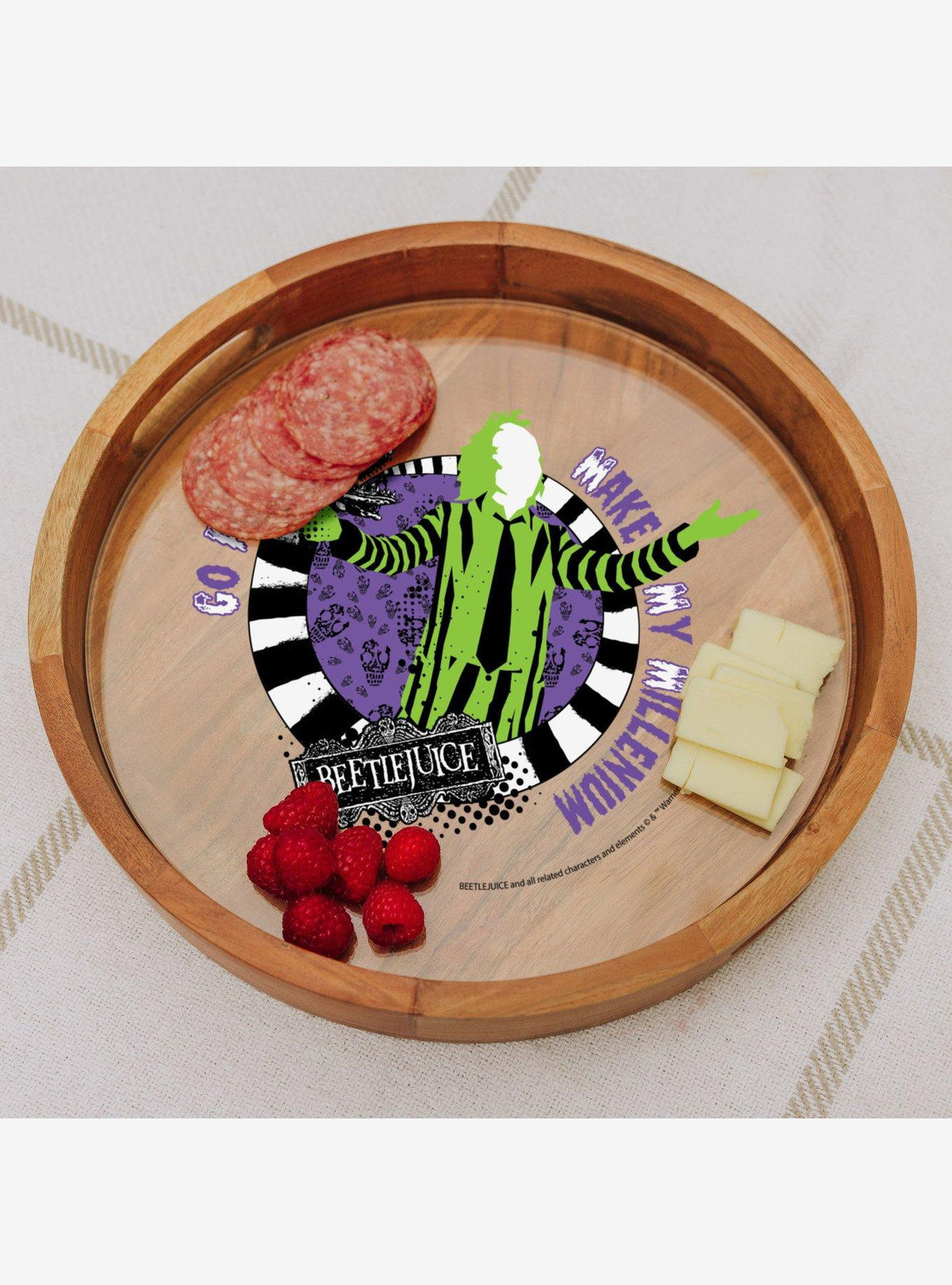 Bandeja Beetlejuice con inserto de vidrio