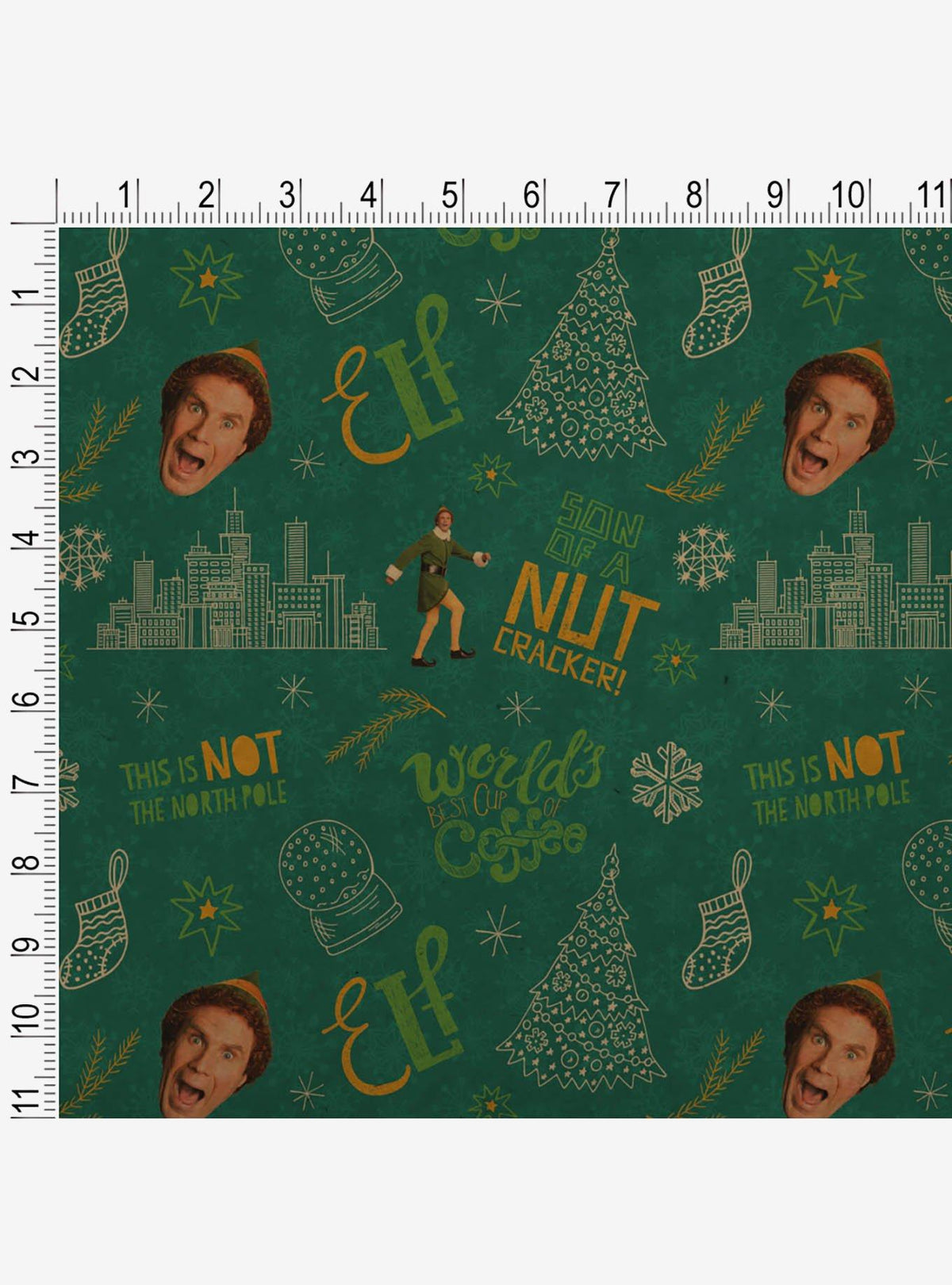 Papel de regalo con diseño de Elf