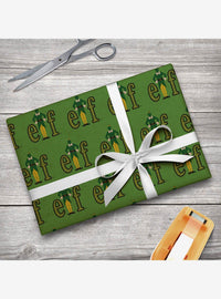 Papel de regalo con logo de Elf