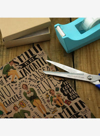 Papel kraft para regalo con frases de Elf