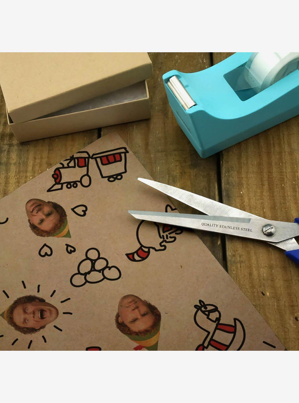 Papel kraft para regalo con diseño de Buddy de Elf