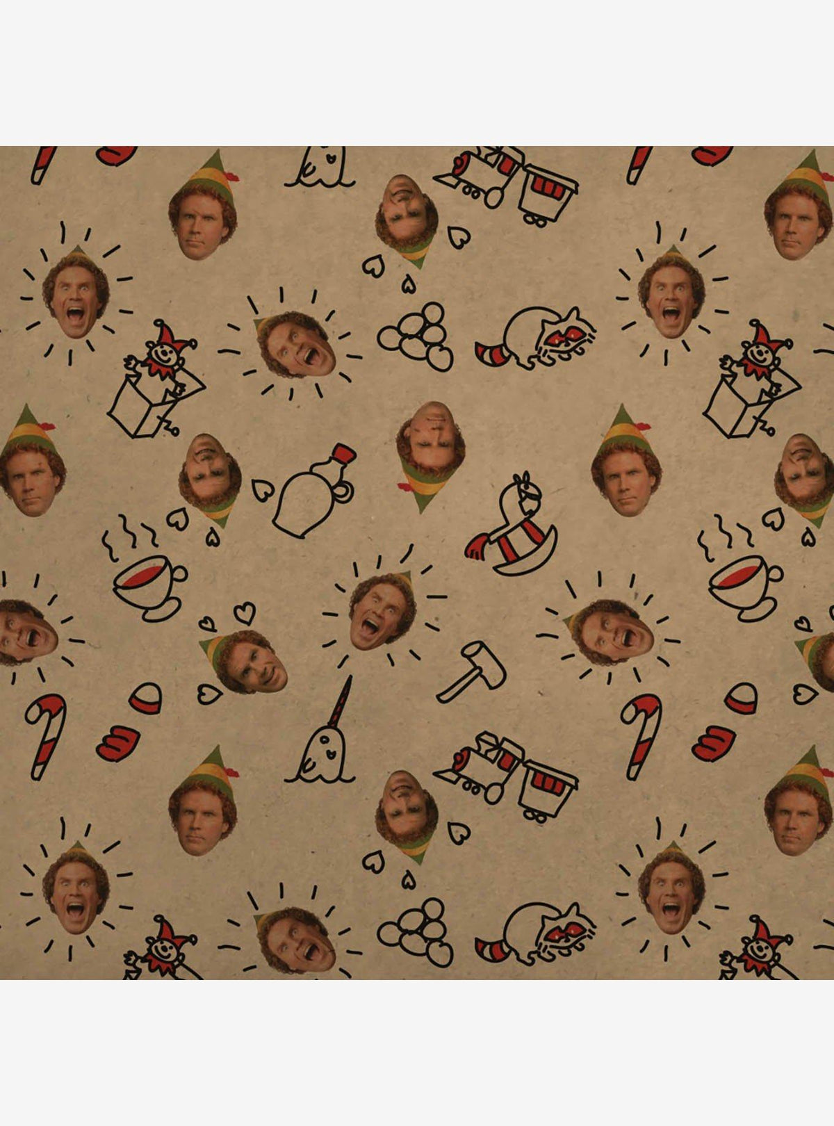 Papel kraft para regalo con diseño de Buddy de Elf