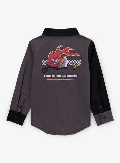 Camisa manga larga Cars Lightning McQueen con llamas