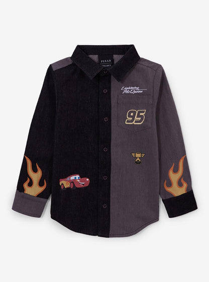 Camisa manga larga Cars Lightning McQueen con llamas